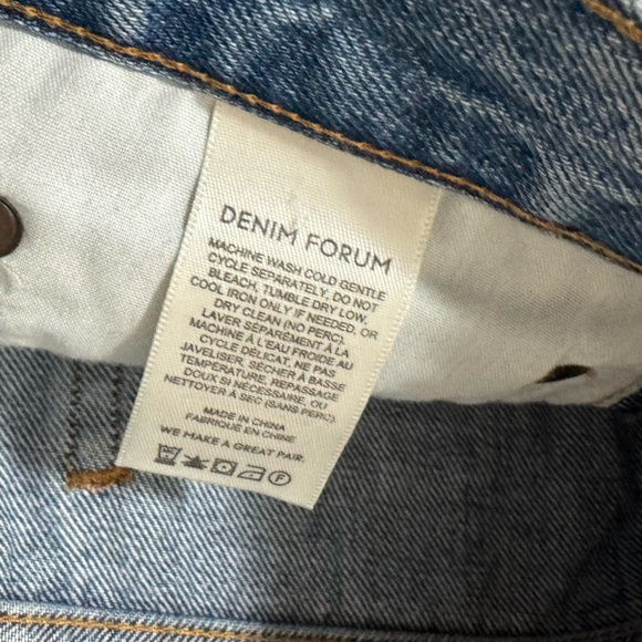 Aritzia Denim Forum The Ex Boyfriend Hi-rise‎ Denim Relaxed Cutoff Short Size 28 - Picture 9 of 9